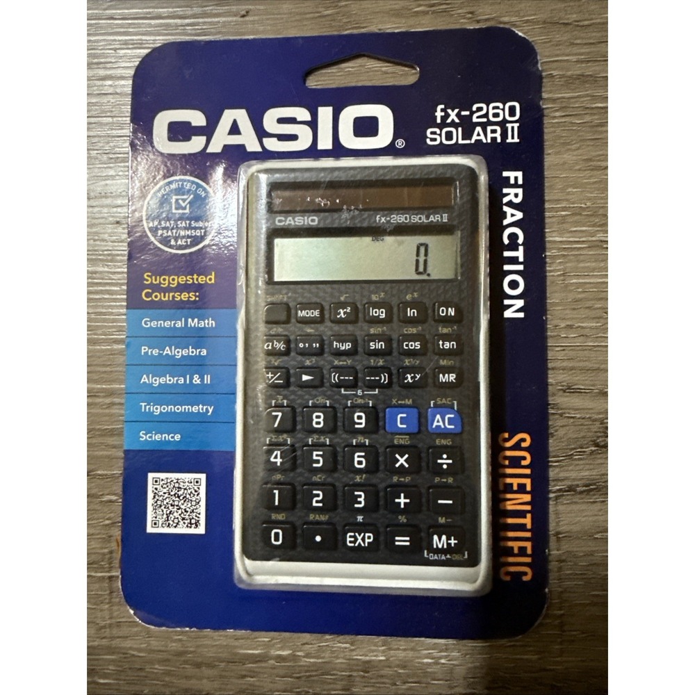 Casio FX-260 SOLAR II Scientific Calculator Brand New In Package
